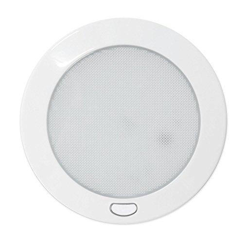 Dream Lighting 12Volt LED Panel Light with Switch - 5" White Shell Ceiling Downlight - Cool White Panel Downlight for Kitchen, Roof, Cabinet and Cabin