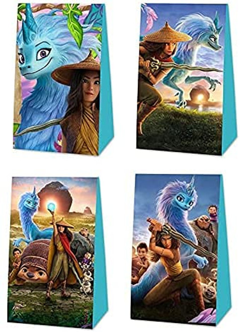 24 Packs Raya The Last Dragon Party Gift Bags,Raya and The Last Dragon Gift Bags Party Supplies Raya and The Last Dragon Themed Party, Birthday Decoration Gift Bags Raya and The Last Dragon suppliers