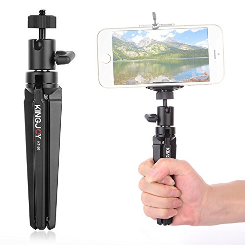 Mini Tabletop Tripod,Kingjue Portable Tripod Stand with Swivel Ball Head for DSLR Digital Camera Spotting Scope Camcorder