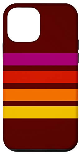 iPhone 12 mini Colorful Abstract Purple Red Orange Yellow Stripes Case