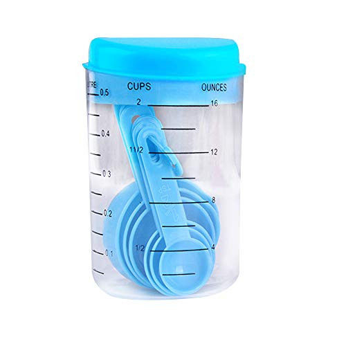 UTDKLPBXAQ 7pcs Measure Tea Coffee Kitchen Utensil Measuring Cups and Spoons