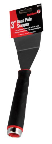 Red Devil 3016 3" Bent Blade Pole Scraper Threaded Handle