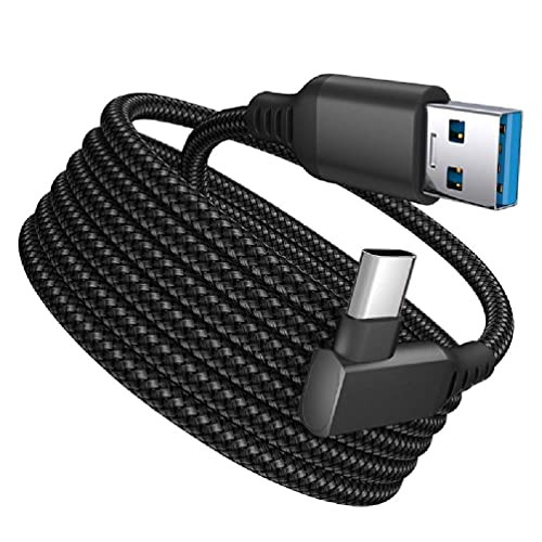 Ruzida for Oculus Quest 2 Type- C Link USB- C Steam VR Data Cable 5m/16ft Transfer Link Cable Fast Charging vr Link Cable for Oculus Quest 2
