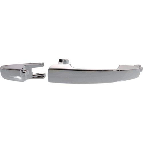 Evan-Fischer Door Handle for 2008 Ford Ford Focus S 2.0L Front Right Side or Rear Left or Right Side Exterior Plastic Chrome