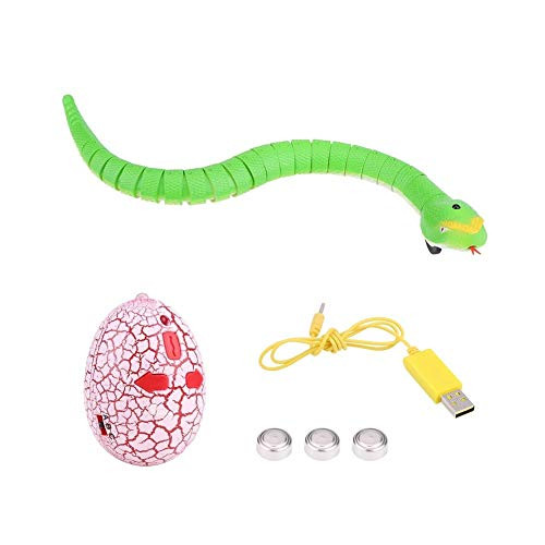 V GEBY RC Snake Toy Rechargeable Remote Control Snake Realistic RC Toy Kids Animal Trick RC Toy