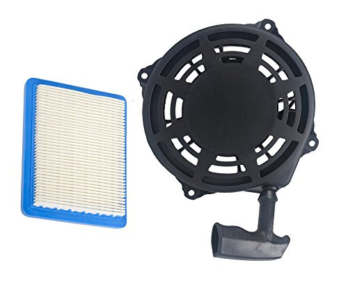 HIFROM 497680 Recoil Pull Starter with 491588 Air Filter Replacement for Engine Toro Lawnboy MTD Snapper Lawnmower