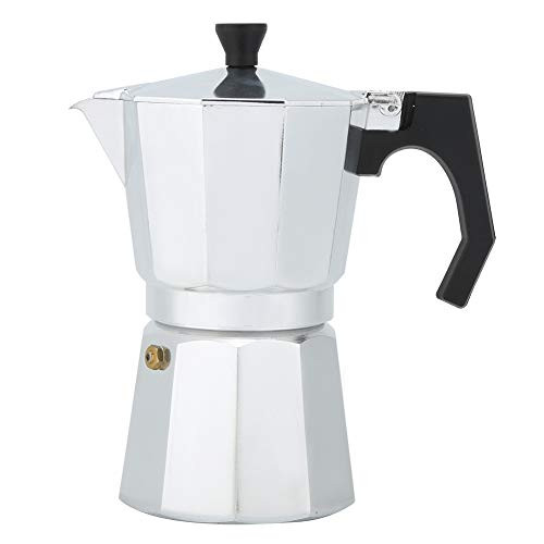 Espresso Maker Moka pot, 6 Cup Aluminum Cuban Coffee maker Italian Espresso Greca Coffee Maker for Great Flavored Strong Espresso-Makes Delicious Coffee