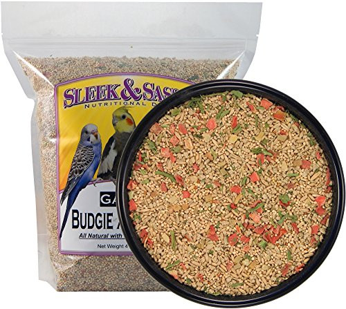 SLEEK  and  SASSY NUTRITIONAL DIET Garden Budgie -Parakeet- Food -4 lbs.-