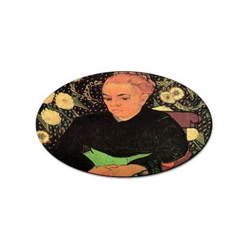 Madame Roulin Rocking the Cradle La Berceuse By Vincent Van Gogh Oval Magnet Madame Roulin Rocking the Cradle La Berceuse By Vincent Van Gogh Oval Magnet