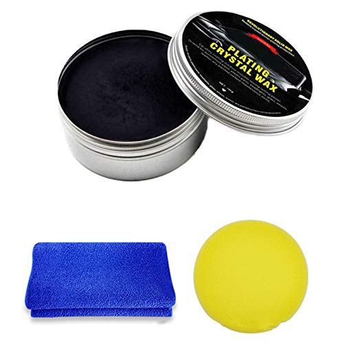 Esissenils Car Coating Wax, Auto Car Scratch Repair Remover, Car Anti-Scratch Wax for Removing Deep Scratches and Stains -Black-