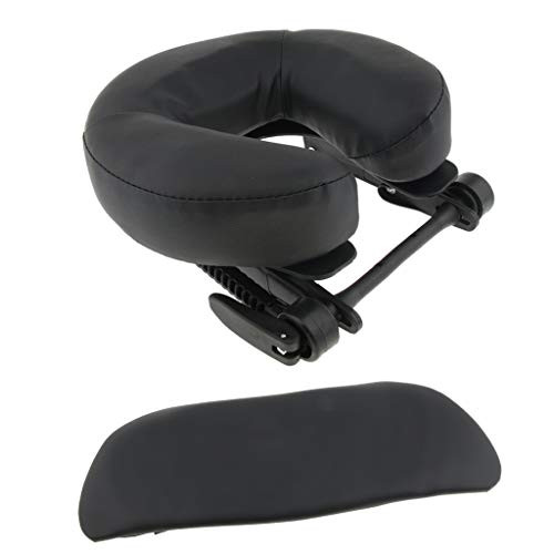 LoveinDIY 3PCS Washable Face Cradle Cushion Arm Support Pillows For Massage Table Bed - Black