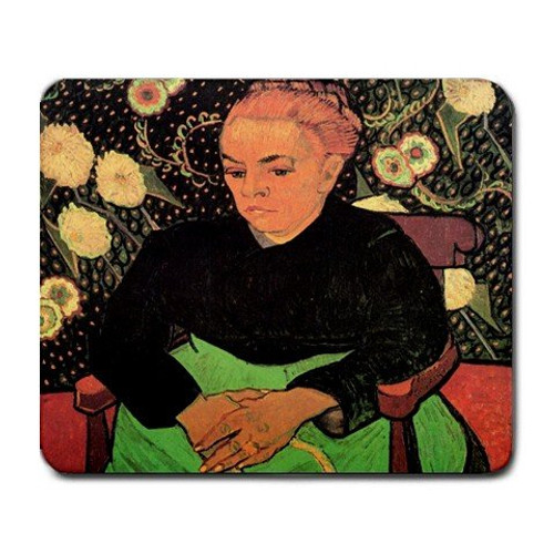 Madame Roulin Rocking The Cradle La Berceuse by Vincent Van Gogh Mouse Pad Madame Roulin Rocking The Cradle La Berceuse by Vincent Van Gogh Mouse Pad