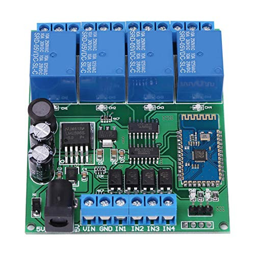 LANTRO JS - 4 Channel Relay Module CE041 DC 5-24V Bluetooth Relay Module Phone Wireless Remote Control Switch