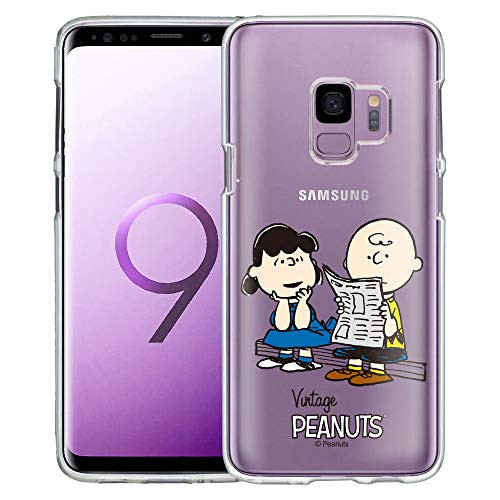 WiLLBee Compatible with Galaxy S9 Case -5.8inch- Peanuts Clear TPU Cute Soft Jelly Cover - Vivid Charlie Brown Lucy