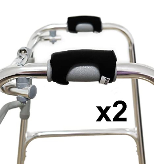 KMINA - Walker Pads -2 Units-, Walker Hand Grips, Padding for Rollator Walker, Walker Grips Padded, Rollator Walker Pads, Walker Cover Pads, Walker Handle Grips, Pads for Walker Handles.