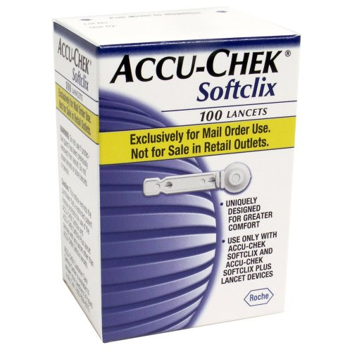 ACCU-CHEK Softclix Lancets, 100-Count Box -Pack of 2-