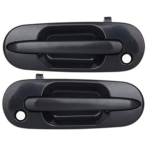 ANPART Front Driver Passenger Side Replacement Exterior Door Handles for 1997-2001 for Honda CR-V Black-2pcs-