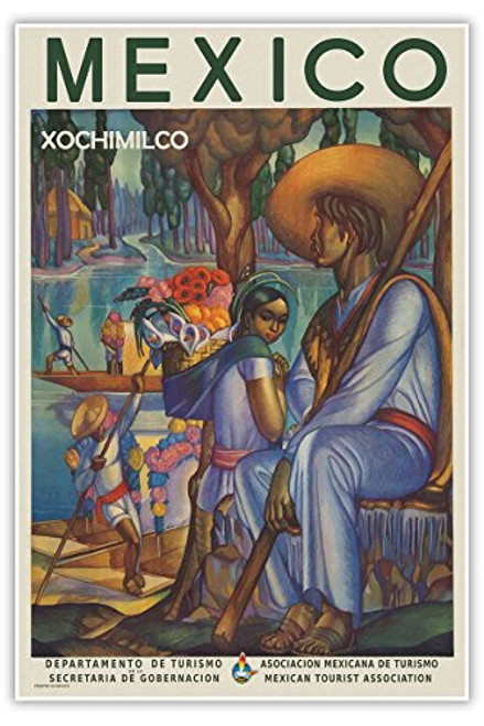 Gallery Prints Mexico Travel Print - Measures 24" Wide x 36" high -610mm Wide x 915mm high- Gallery Prints Mexico Travel Print - Measures 24" Wide x 36" high -610mm Wide x 915mm high-