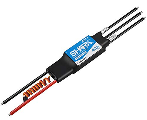ZTW Shark Brushless ESC 40A Waterproof Electronic Speed Controller with 5V 3A BEC and Water Cooling System for RC Boat Models Part