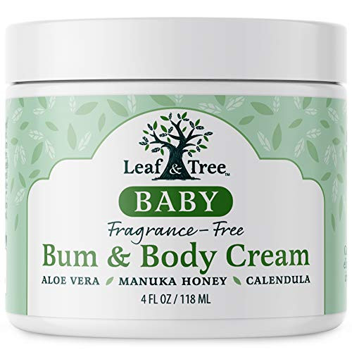 Leaf and Tree Soothing Baby Cream with Aloe Vera and Manuka Honey - Baby Body and Diaper Rash Cream - Kids Moisturizing Cream - Soothes and Protects Sensitive Skin, Dry Skin, Scaly Skin, Rashes, Eczema Leaf and Tree Soothing Baby Cream with Aloe Vera and Manuka Honey - Baby Body and Diaper Rash Cream - Kids Moisturizing Cream - Soothes and Protects Sensitive Skin, Dry Skin, Scaly Skin, Rashes, Eczema