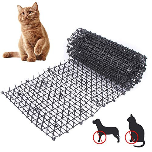 Cat Spike Mat?Cat Deterrent Mat for Indoor and Outdoor,Cat Scat Mat with Spikes? Digging Stopper Anti-cat Network -78x11 inch- Cat Spike Mat?Cat Deterrent Mat for Indoor and Outdoor,Cat Scat Mat with Spikes? Digging Stopper Anti-cat Network -78x11 inch-