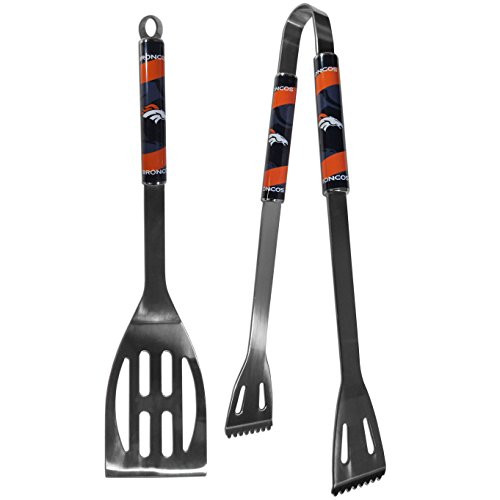 NFL Denver Broncos Steel BBQ Tool Set (2 Piece)