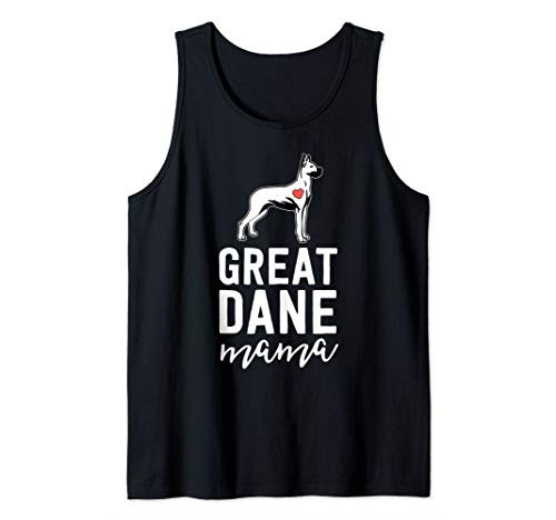 Great Dane Mom Shirt For Women Mother Mama Dog Lover Tank Top