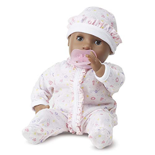 Melissa & Doug Mine to Love Gabrielle 12-Inch Poseable Baby Doll With Romper and Hat Melissa & Doug Mine to Love Gabrielle 12-Inch Poseable Baby Doll With Romper and Hat