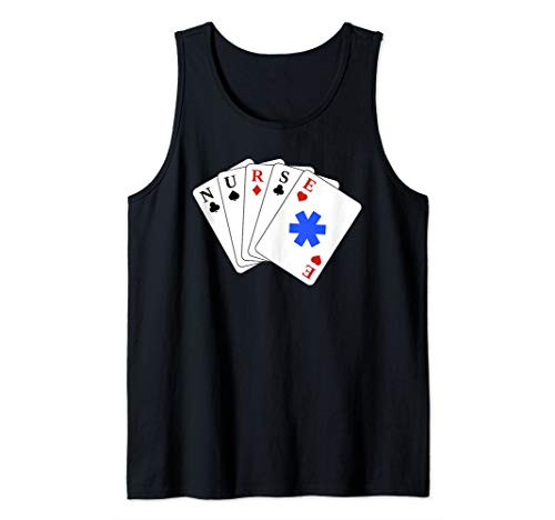 Funny Nurse Gifts For Women I'm Just Here For The Card Game Tank Top Funny Nurse Gifts For Women I'm Just Here For The Card Game Tank Top