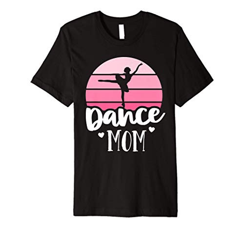 Retro Dance Mom Vintage Pink Ballerina Shirt Ballet Dancer Premium T-Shirt