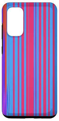 Galaxy S20 Color Stripes Patterns Pink red blue Orange colorful Cute Case