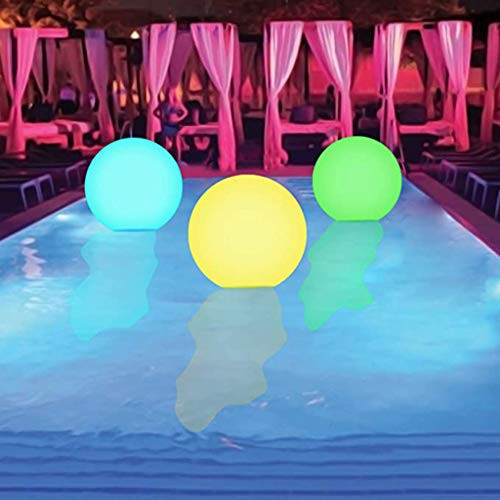 Pool Glowing Beach Ball, Floating Inflatable Glowing Pool Ball with Remote 16 Colors Changing LED Light Up Beach Ball for Home Patio Garden Party Decorations and Swimming Pool Toys Pool Glowing Beach Ball, Floating Inflatable Glowing Pool Ball with Remote 16 Colors Changing LED Light Up Beach Ball for Home Patio Garden Party Decorations and Swimming Pool Toys