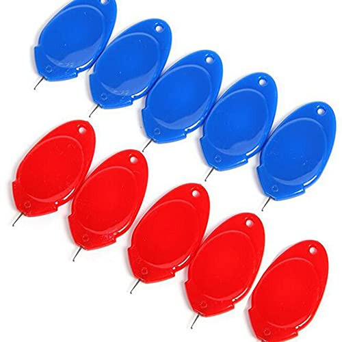 10PCS Needle Threader for Hand Sewing Plastic Wire Loop DIY Simple Needle Threader Hand Machine Sewing Tool Sewing Crafting-Mixed Color-