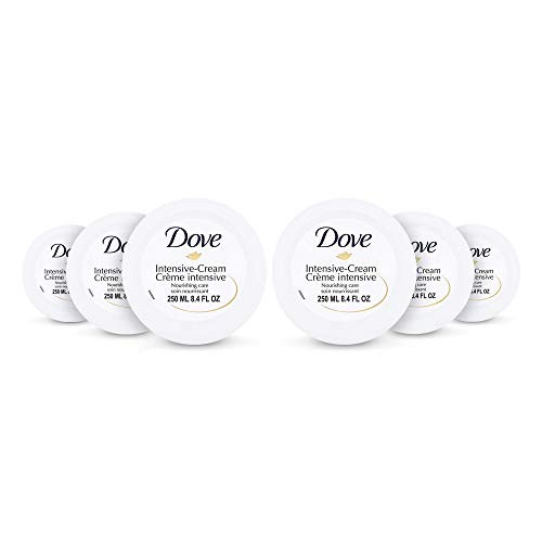 Dove Nourishing Body Care Face, Hand and Body Rich Nourishment Cream for Extra Dry Skin with 48 Hour Moisturization, 8.4 FL OZ -Pack of 6-