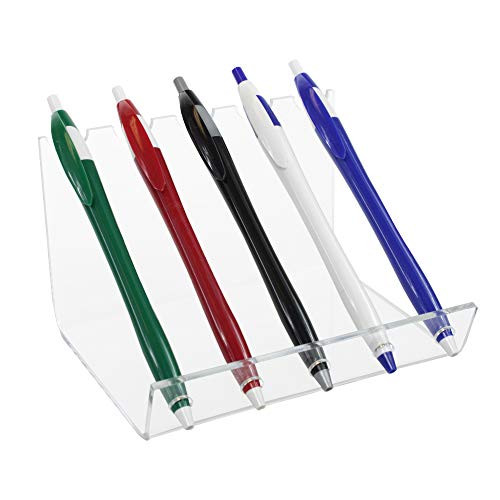 Source One Premium 5 Pen Clear Acrylic Display Stand Holder Rack -S1-5Pen-