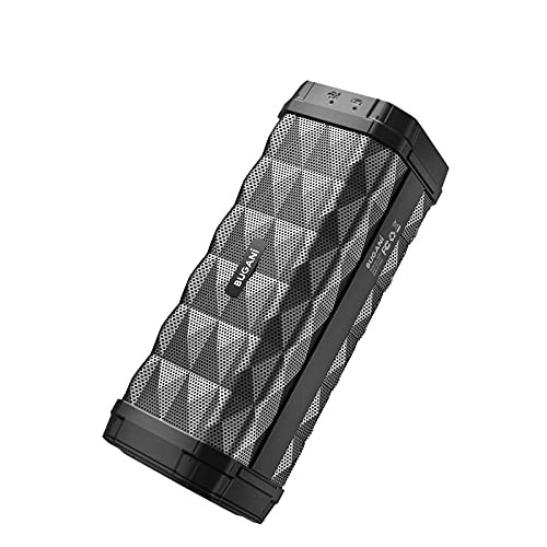 Bluetooth Speaker, BUGANI M99 Portable Bluetooth Speaker 5.0, 100ft Wireless Range, Louder Volume, Stereo Sound, Amazing Bass, IPX5, Built-in Mic, Speaker for Home, Outdoors and Travel