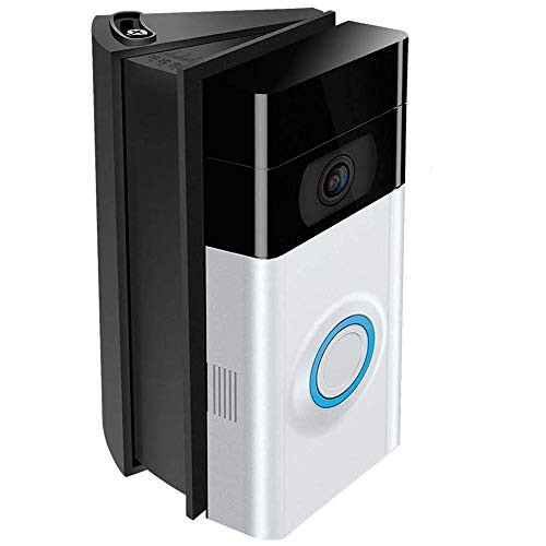 NANW Adjustable -30 to 55 Degree- Angle Mount Compatible with Ring Video Doorbell 2/Wi-Fi Enabled Video Doorbell, Replacement Angle Adjustment Adapter Mounting Plate Bracket Wedge Corner Kit, Black