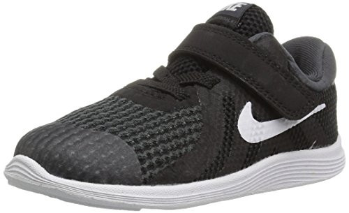 Nike Boys' Revolution 4 (TDV) Running Shoe, Black/White-Anthracite, 2C Youth US Toddler