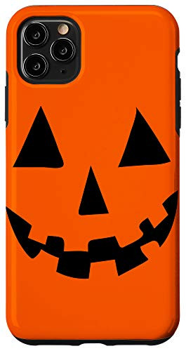 iPhone 11 Pro Max Halloween Jack-O-Lantern Pumpkin Black  and  Orange Case