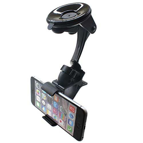Car Mount Dash Windshield Suction Holder Cradle Swivel Compatible with Samsung Galaxy Sky - Samsung Galaxy XCover FieldPro - Samsung Galaxy XCover Pro - Samsung Galaxy Z Flip