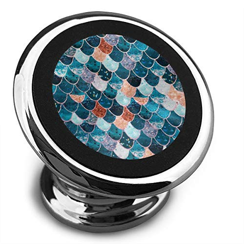 Magnetic Car Mount Glitter Mermaid Scales 360 Rotation Car Phone Holder for Dashboard Cell Phone Cradle Mount Compatible