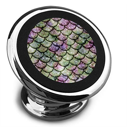 Magnetic Car Mount Glitter Mermaid Purple 360 Rotation Car Phone Holder for Dashboard Cell Phone Cradle Mount Compatible
