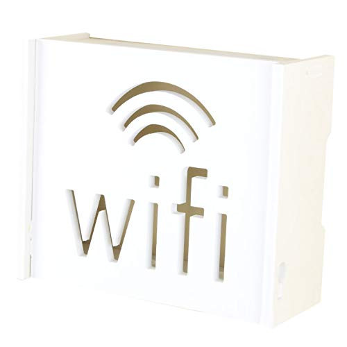 Home Creative Wall Mount WiFi Router Storage Boxes Wall-Hanging Decorative Boxes for Cable Wire Storage Rack Router Container