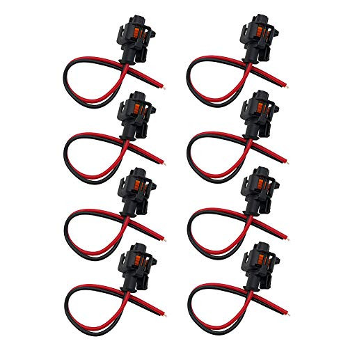 EPSIRMP Fuel Injector Connector Harness Plug Wire Pigtail Replacement for 6.6L Duramax LLY LBZ, Part PT2183 88988963 -Pack of 8pcs-