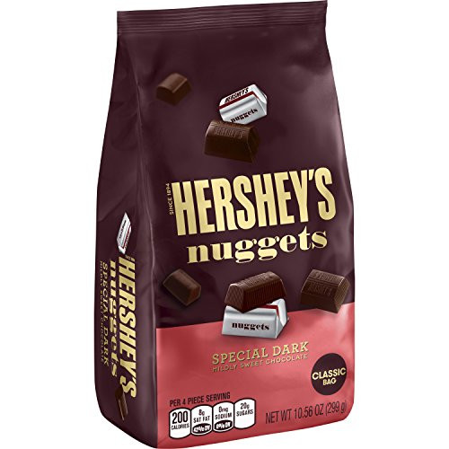 HERSHEY'S NUGGETS SPECIAL DARK Mildly Sweet Chocolate, 10.56 oz HERSHEY'S NUGGETS SPECIAL DARK Mildly Sweet Chocolate, 10.56 oz