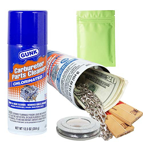 Gunk Diversion Safe Large Secret Stash Can Hidden Hide Storage Compartment Money with Mylar Smell Proof Bag