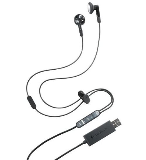 Logitech BH320 USB Stereo Earbuds - headset