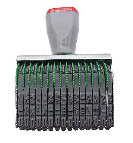 15 Digits Roll Stamp Personalised Number Stamp Symbol Roller Wheel Stamp Multifunction DIY Scrapbooking Roller Writing Paper Date Stamp