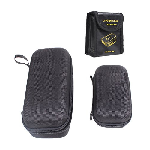 Darkhorse Hardshell Carrying Case for DJI Mavic Pro Drone Body and Remote Controller Transmitter with Fireproof Battery Bag -Dji Mavic Not Included-
