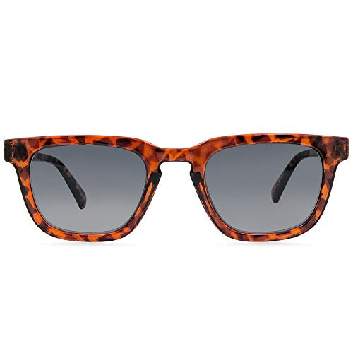 In Style Eyes Nordy Classic Non-Polarized Full Reader Sunglasses, Tortoise, 1.25x